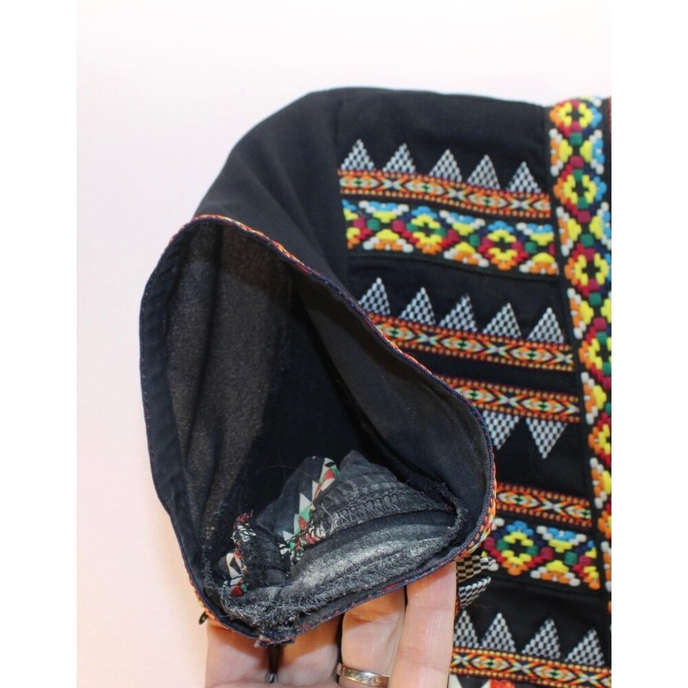 Anthropologie Ranna Gill Size 4 Womens Embroidered Boho Tunic Top Southwestern - Picture 10 of 12
